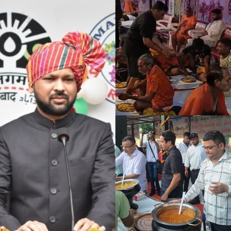 नगर आयुक्त खुद मैदान में!  कांवड़ यात्रा मार्गों पर राहत शिविर  स्थापित !