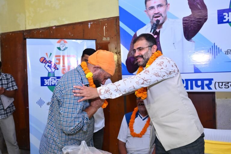 जन की बात’ से प्रेमनगर में विस्थापितों की रजिस्ट्री के समाधान का रास्ता निकलेगा : अभिनव थापर